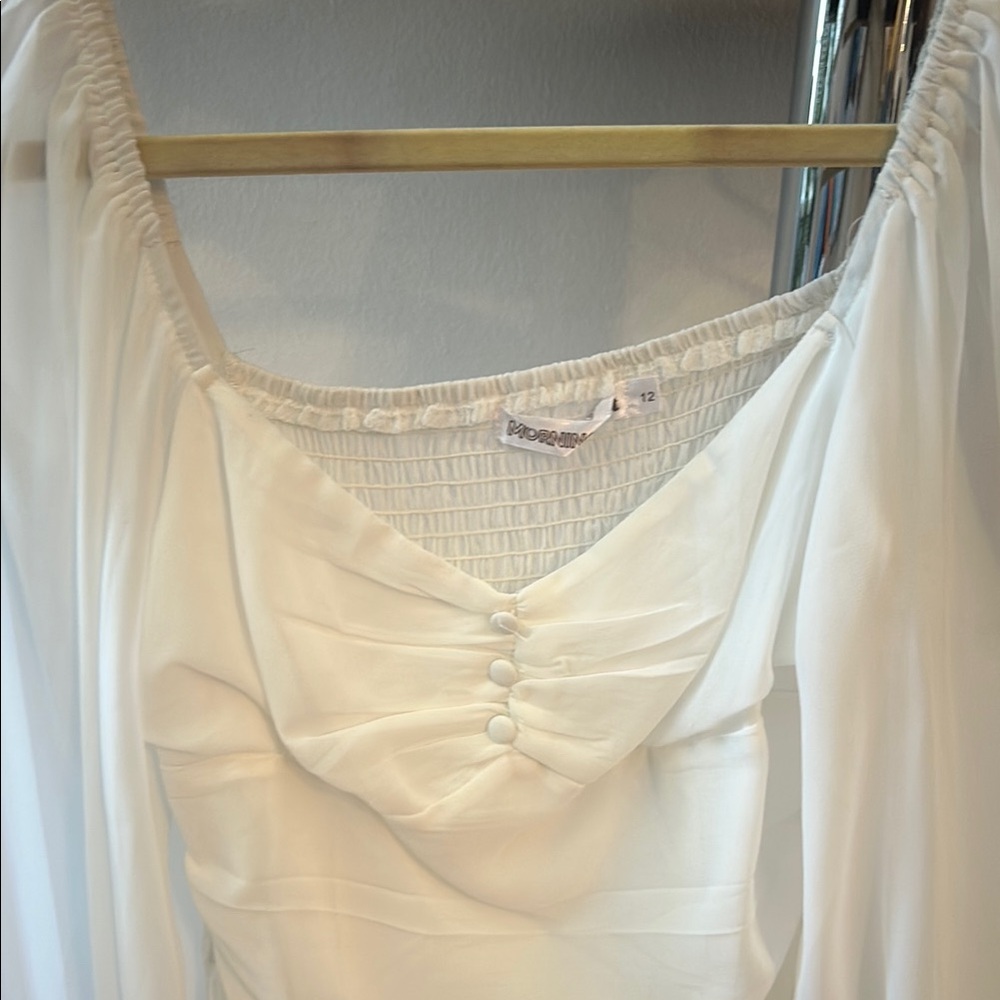 White Long Sleeve Bodysuit - Picture 4 of 5
